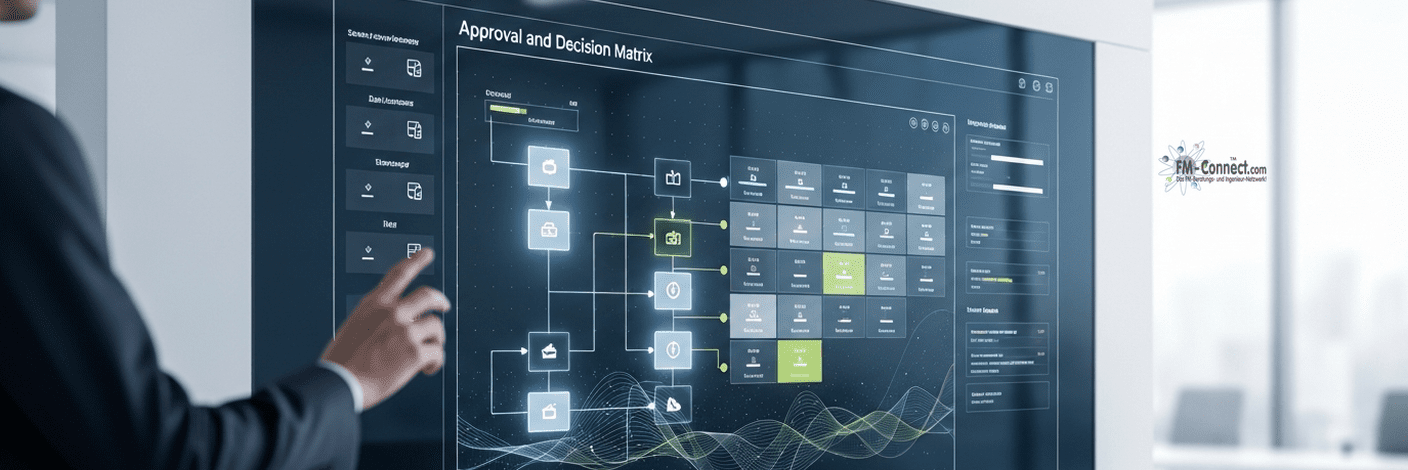 Freigabe- und Entscheidungsmatrix für Governance und FM-Schnittstellen